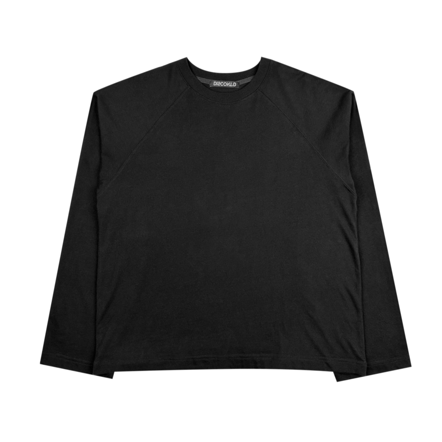 BLACK L/S RAGLAN TEE