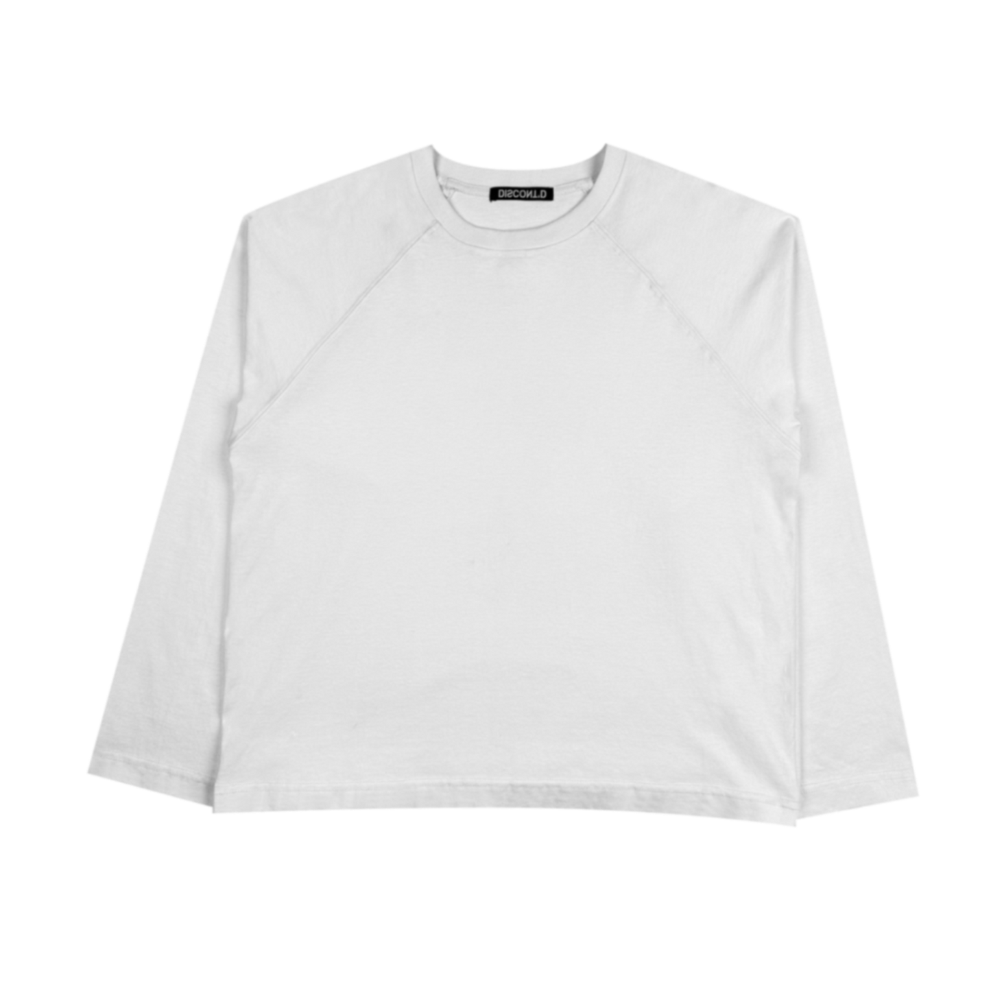 WHITE L/S RAGLAN TEE